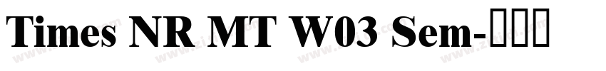 Times NR MT W03 Sem字体转换 Times NR MT W03 Sem字体转换